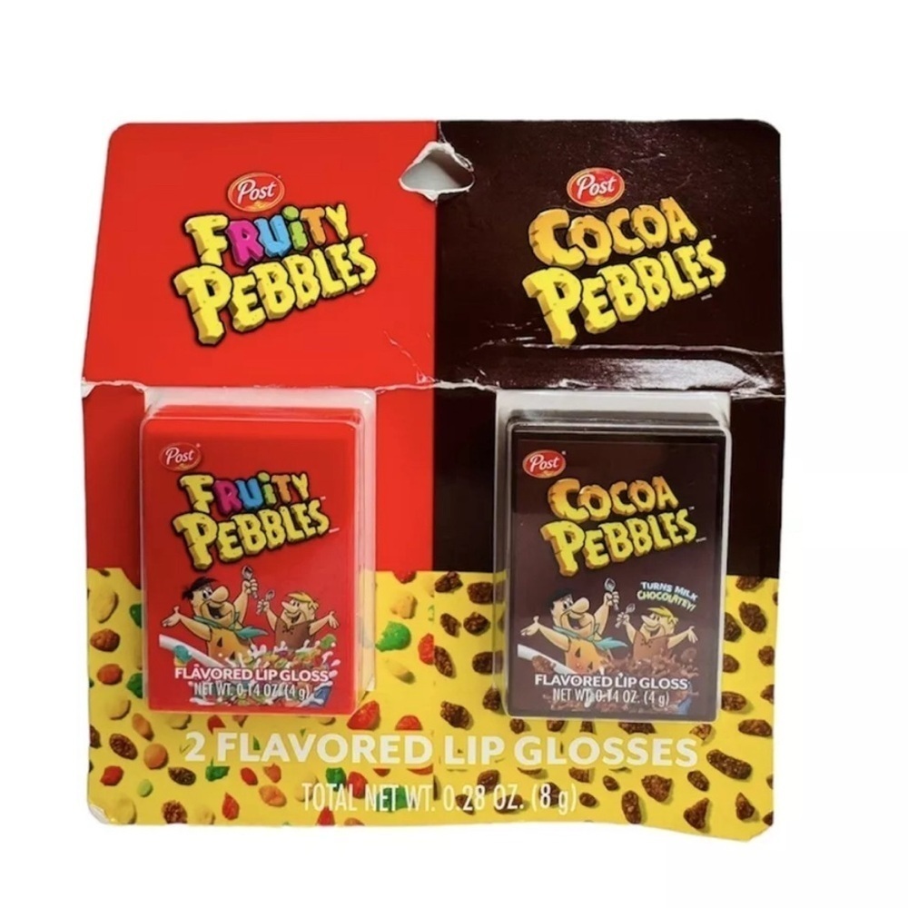 Taste Beauty Post Fruity‎ And Cocoa Pebbles Flavored Lip Balm Gloss .